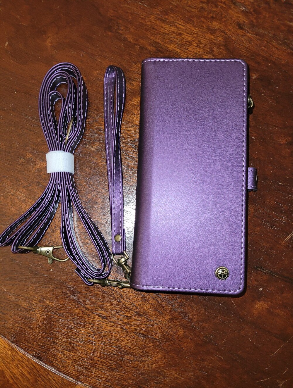 NWOT - Caseme Brand Purple Crossbody/Wristlet/Wallet/Phone Case.